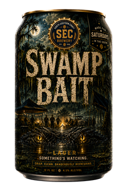 SWAMP BAIT can artwork