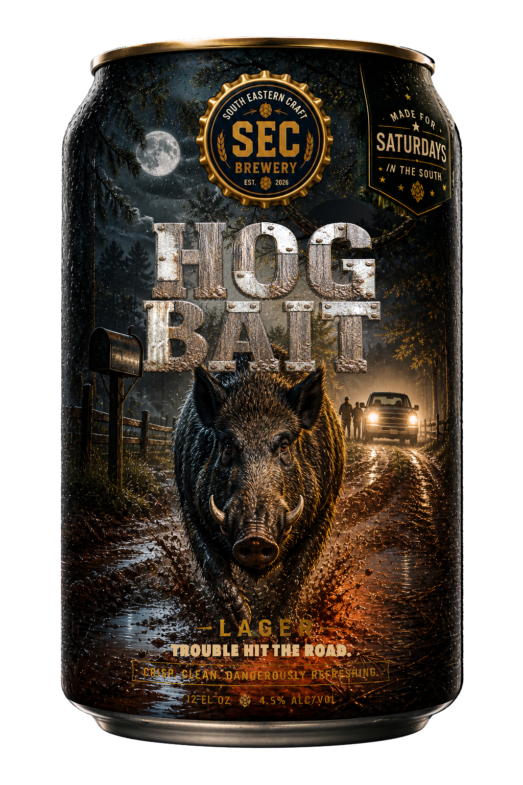 HOG BAIT can artwork