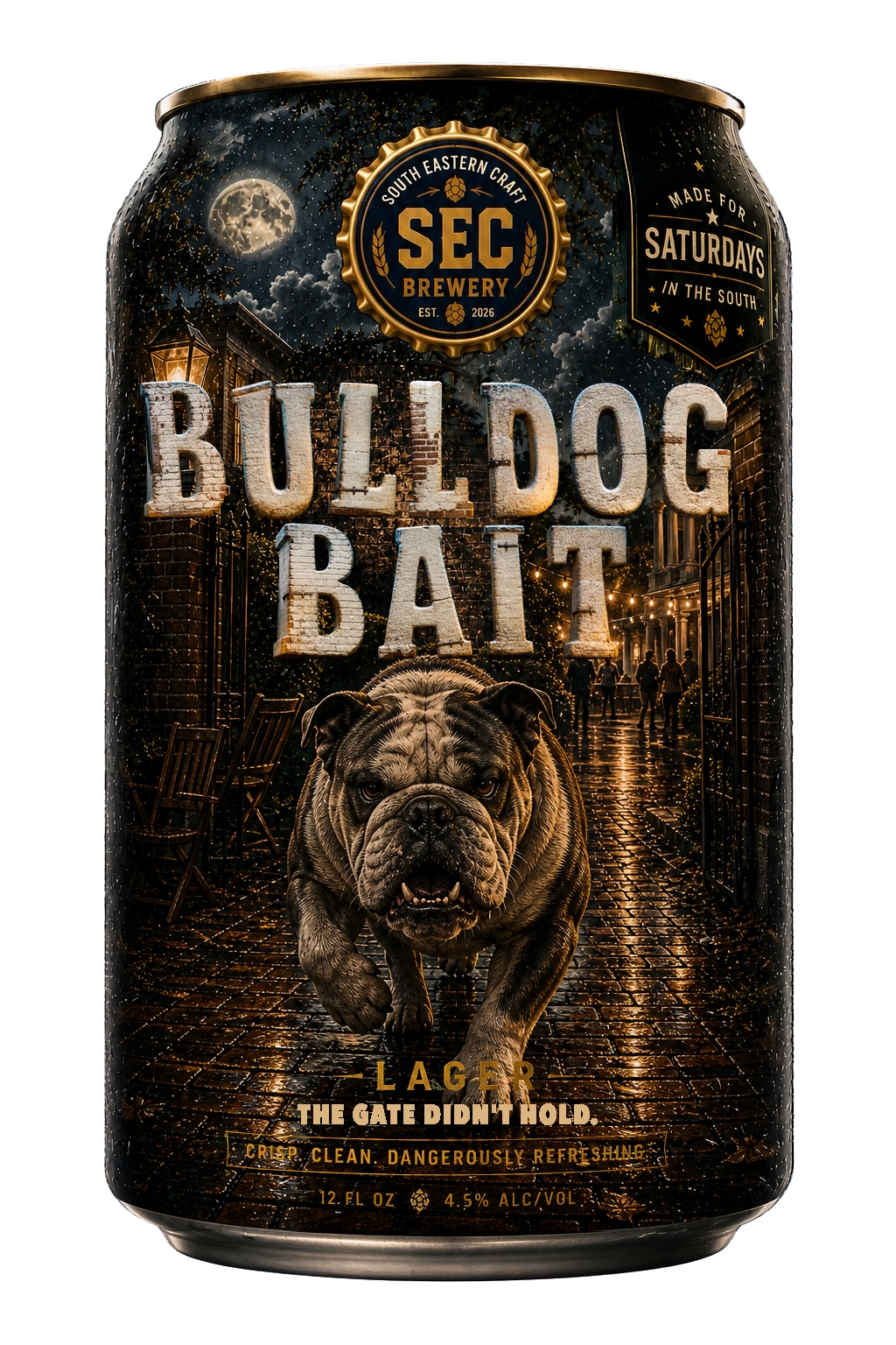 BULLDOG BAIT can artwork