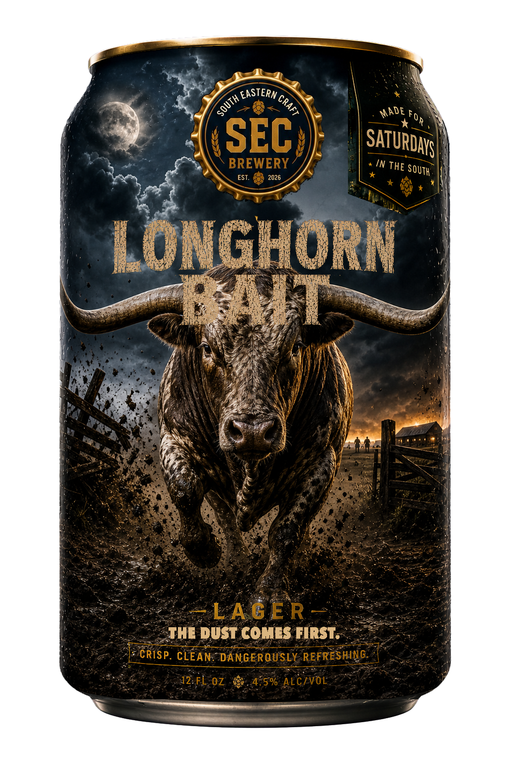 LONGHORN BAIT can artwork